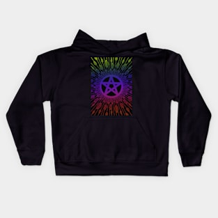 Rainbow Pentagon Kids Hoodie